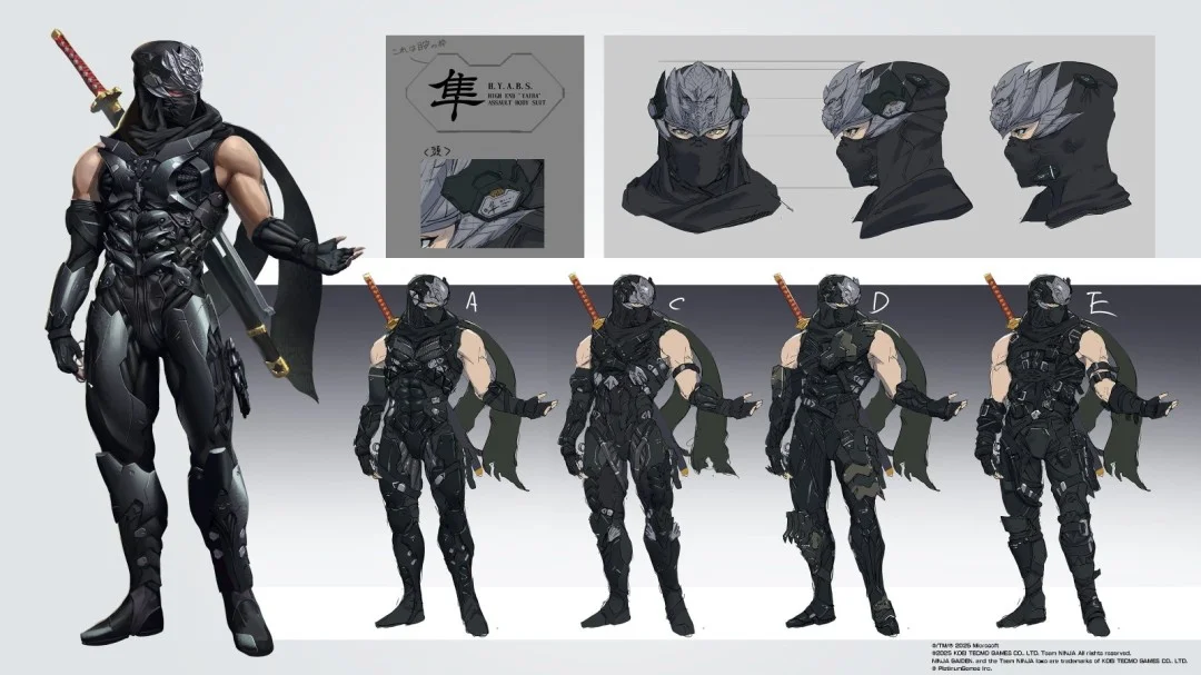 「忍者龙剑传4」Seori蓝绳结艺术设定与隼龙绫音图公开