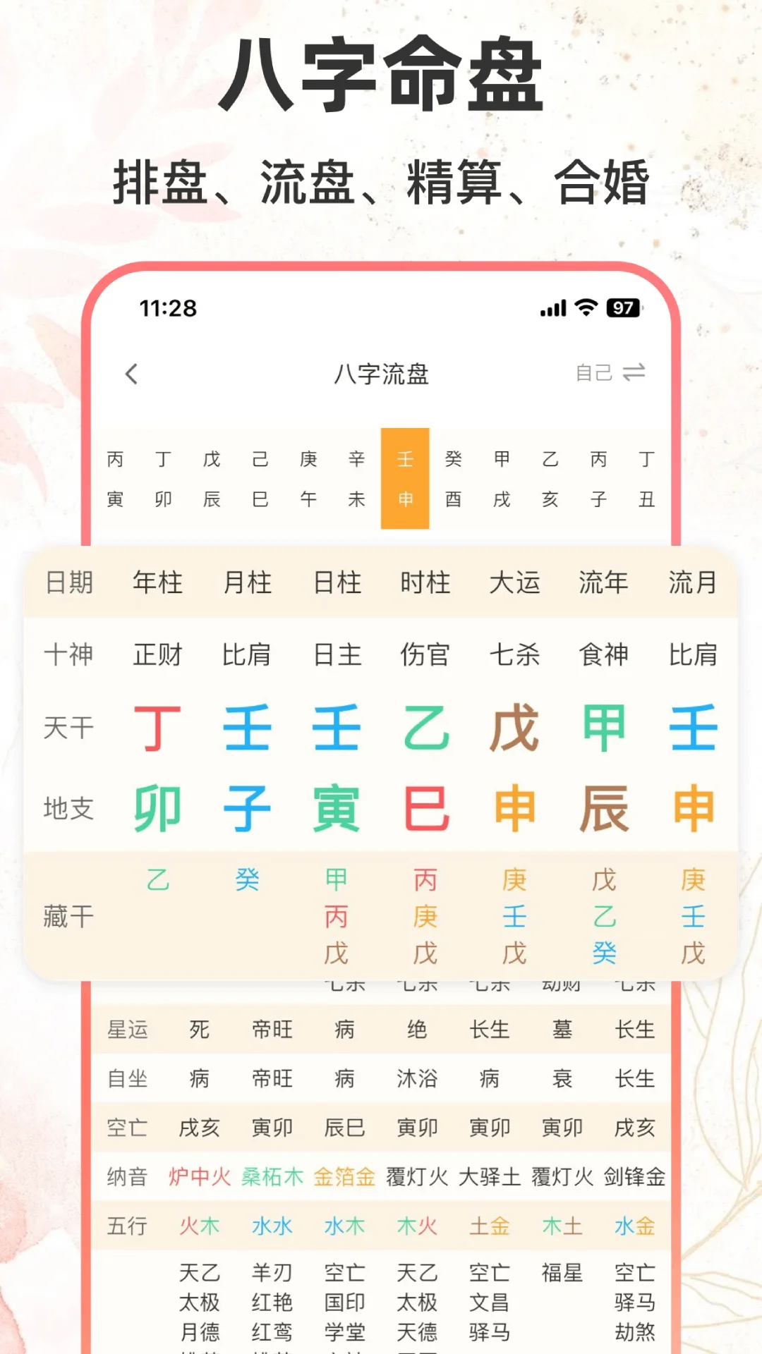 八字排盘助手截图
